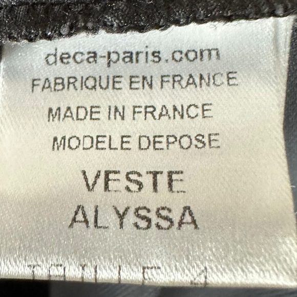 Vintage Y2K Deca Paris Fishnet Full Zip Jacket a WhimsyGoth Punk 12 Large Artsy - Picture 11 of 14